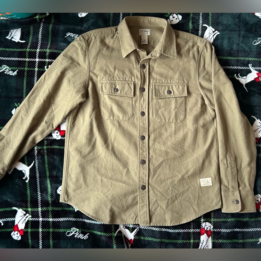 L.L.Bean x Noah Kahan Signature 1933 Men’s Chamois Cloth Shirt, size Large